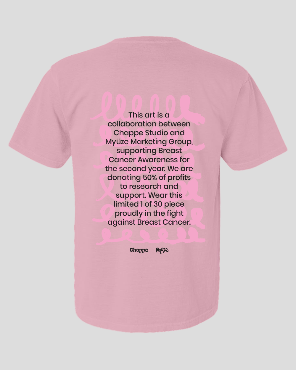 Abstract Ribbon - Breast Cancer Awareness T-Shirt