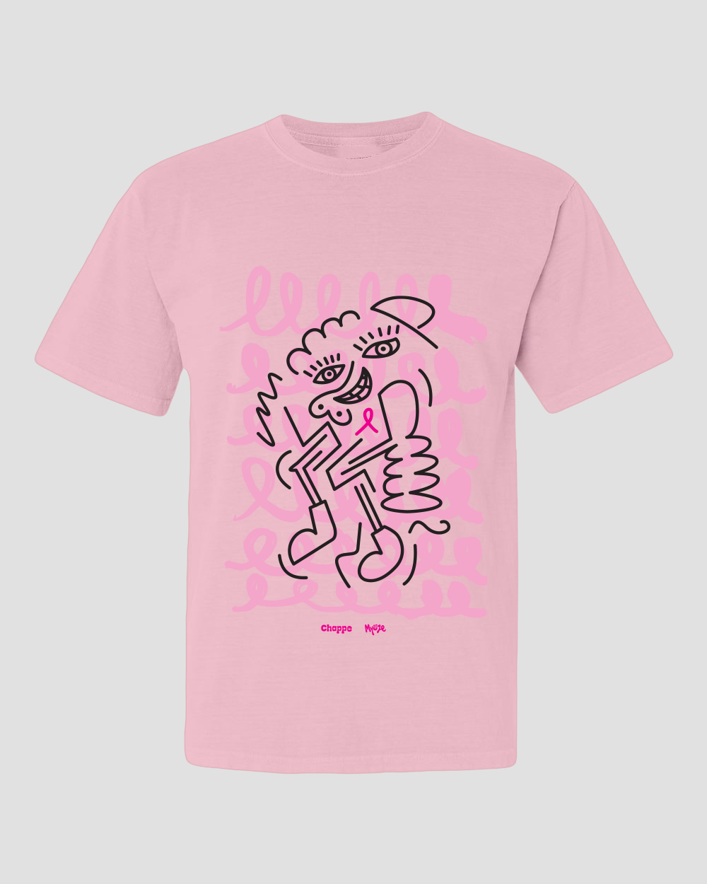 Abstract Ribbon - Breast Cancer Awareness T-Shirt