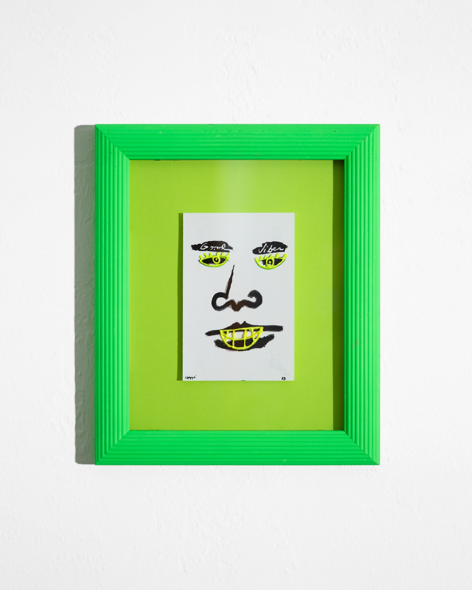 Untitled - Good vibes face - Green