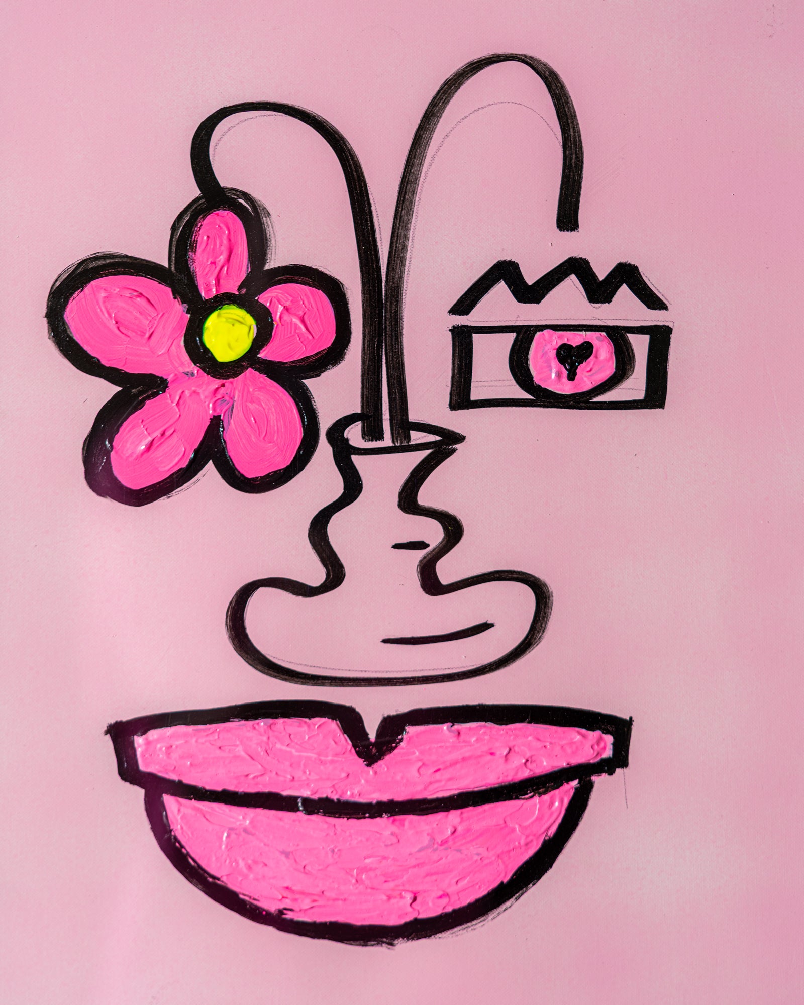 Pink Face / Flower Pot