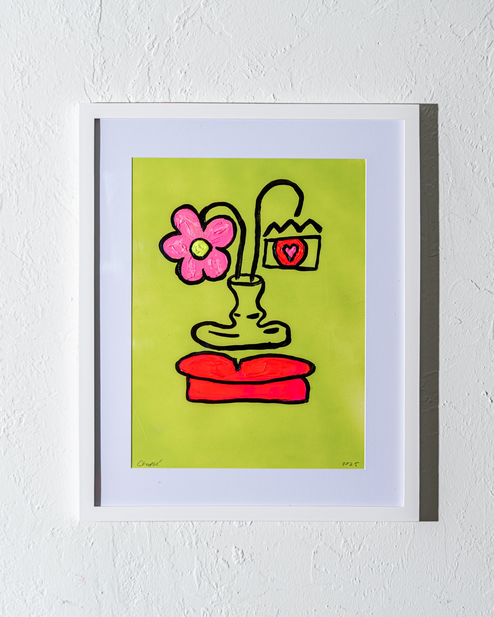 Green Face / Flower Pot