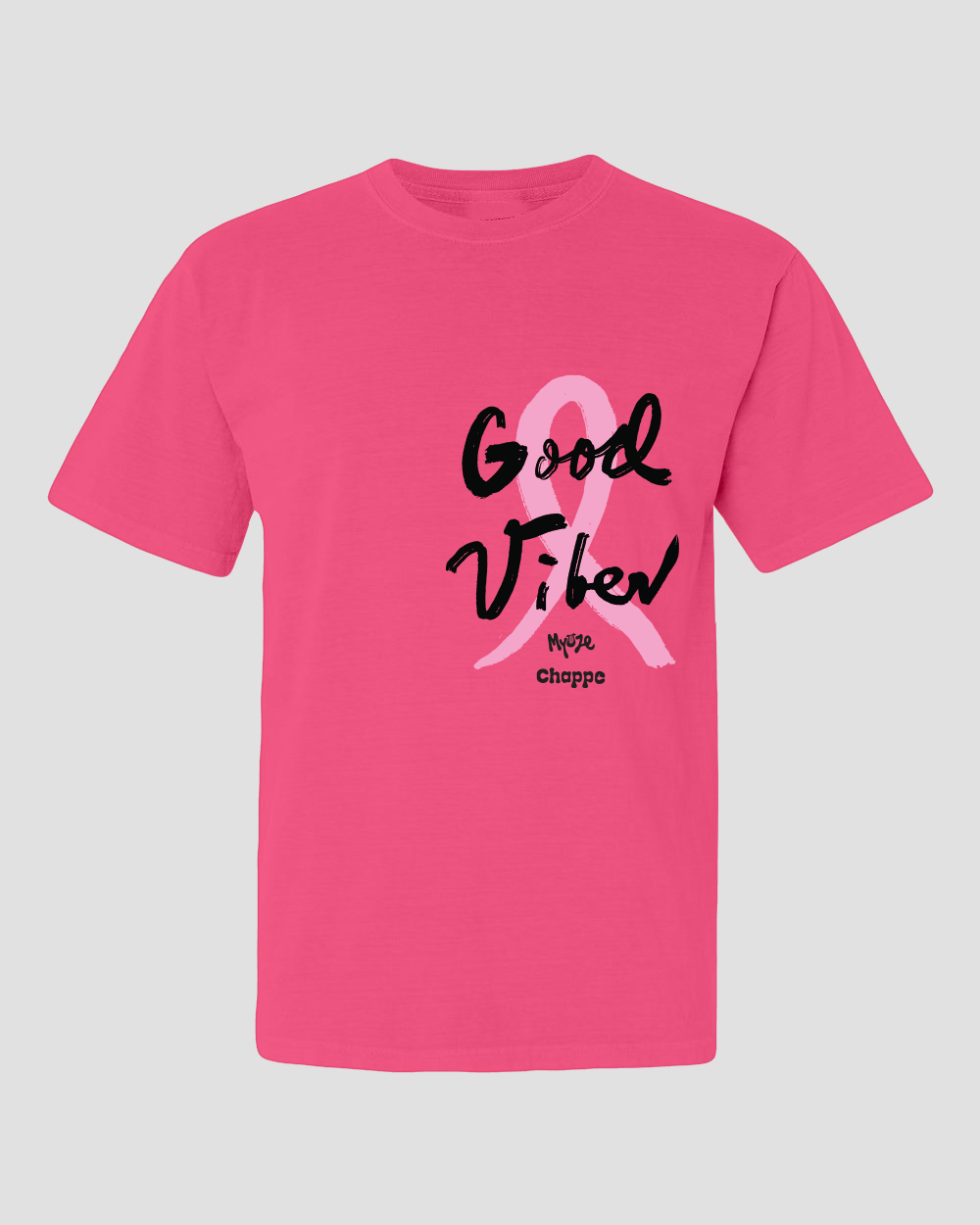 Good Vibes - Breast Cancer Awareness T-Shirt