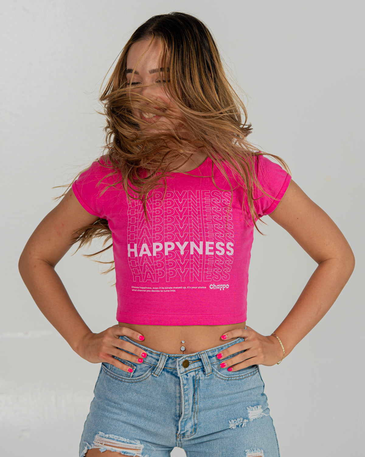 Happyness Chappe Women's Crop Top